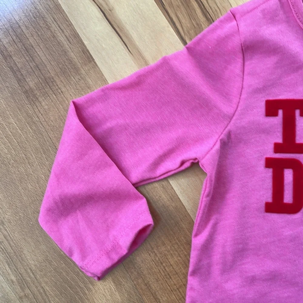 Valentine’s Day “Team Daddy” 3 Piece Outfit Size 18 Months - Picture 12 of 16